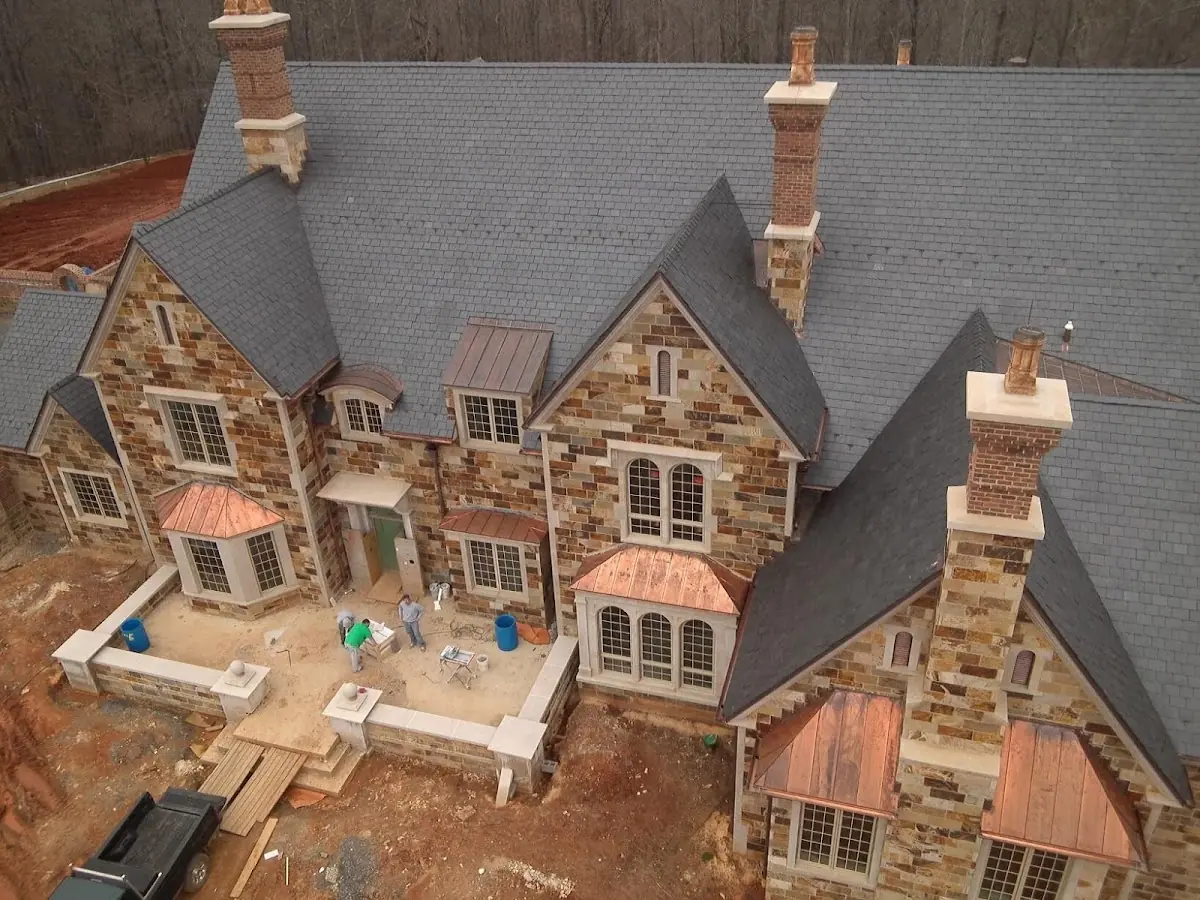 Craftsman Roofing Slate Roof Repair project in Otterbein